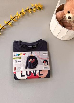 Світшот/реглан для дівчинки lupilu 3