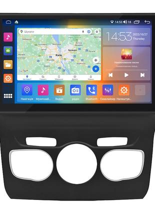 Штатна магнітола 10" lesko для citroen c4 ii рестайлінг 2015-н.в. 2/32gb carplay 4g wi-fi gps prime ситроен