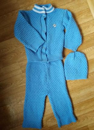 Голубой акриловый костюм! смотрите замеры!