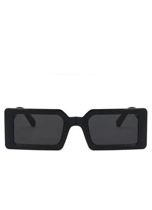 Черные квадратные солнечные очки3 фото