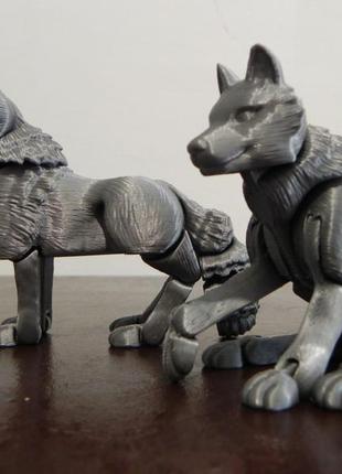 Іграшки надруковані на 3д принтері. дракон, лисиця, вовк,заєць...5 фото