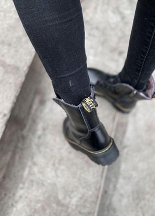 Жіночі ботинки - jadon platform leather fur8 фото