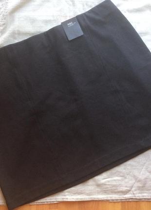 Комфортная черная юбка большого размера m&s collection