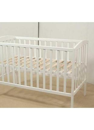 Ліжко  для немовлят "anet" 3 висоти, 60х120 см, бук, фарбоване3 фото