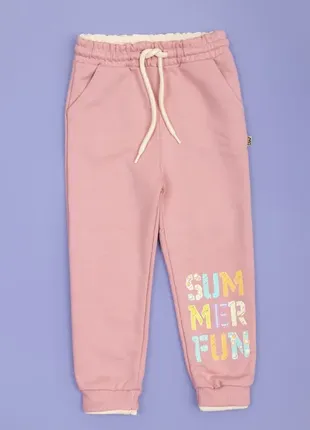 Спортивні штани для дівчаток 5445-2 рожеві