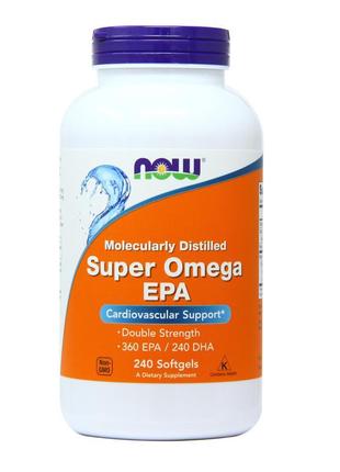 Now foods super omega-3 (epa – 360, dha – 240) – 240 капсул