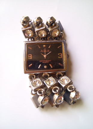 Годинник наручний aqua з браслетом1 фото