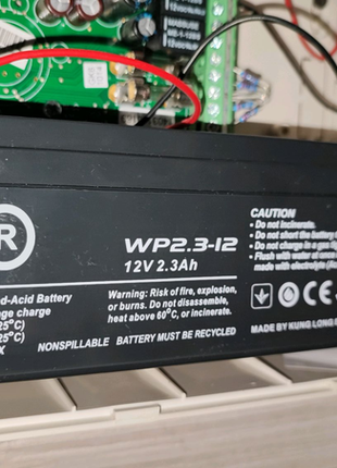 Акумулятор wbr 12 v, 2.3 ah