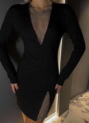 Платье черное нарядное