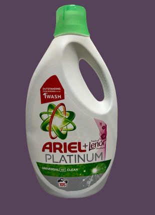 Універсальний гель для прання ariel gel platinum 5,775 л1 фото