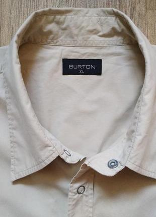 Сорочка чоловіча burton, розмір xl короткий рукав5 фото