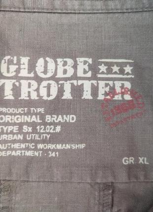 Чоловіча сорочка globe trotter, розмір xl, короткий рукав4 фото