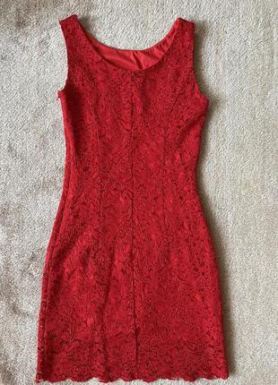 Червоне міні плаття3 фото