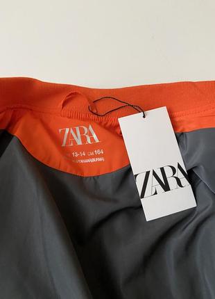 Яскравий бомбер з утеплювачем zara 13-14 років6 фото