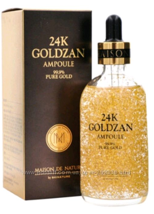 Антивозрастная сыворотка 24k gold ampoule goldzan с пептидами и э