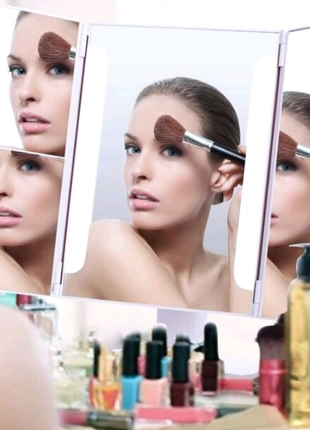 Зеркало с led подсветкой для макияжа superstar magnifying mirror