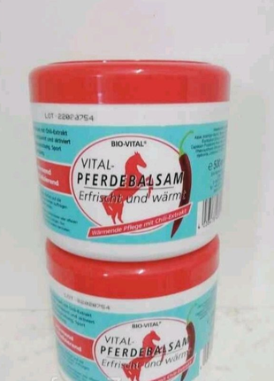 Согревающая конская мазь bio-vital pferdebalsam erfischt und warm