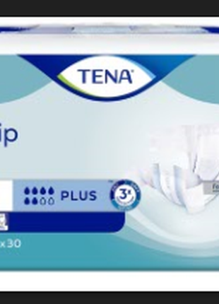 Подгузники для взрослых tena slip plus medium (75-110 см.) , 30 шт/уп.