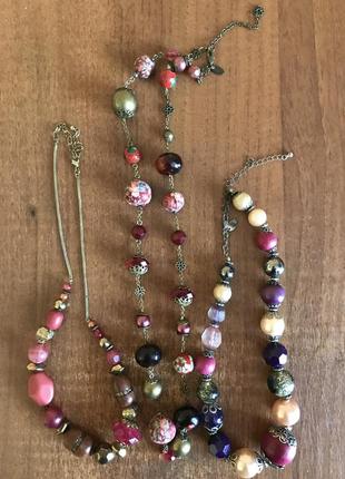 Ожерелье пластик винтаж