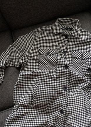 Стильная твидовая удлиненная рубашка 🖤5 фото