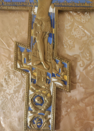 Великий православний хрест з емалями2 фото
