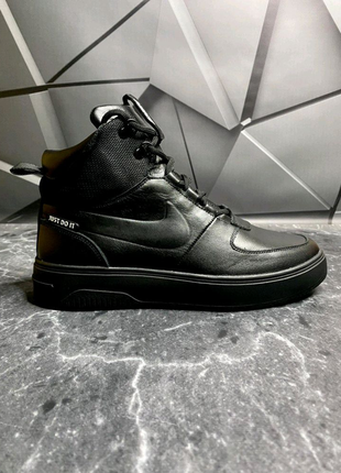 Зимові черевики nike чорні6 фото