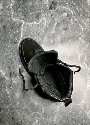 Зимові черевики nike чорні8 фото