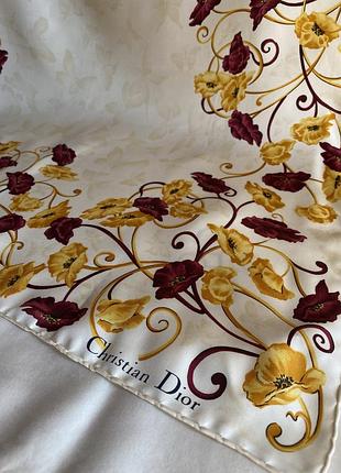 Christian dior шовкова хустина  оригінал