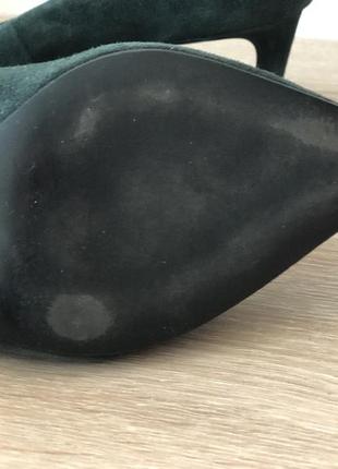 Туфли mango замш на устойчивом каблуке3 фото