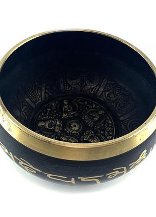 Чаша поющая бронзовая "будда" (d15 , h7 см)1 фото
