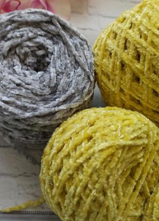 (554грамм) пряжа нити для вязания велюр2 фото