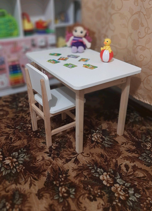 Дитячий столик і стілець7 фото