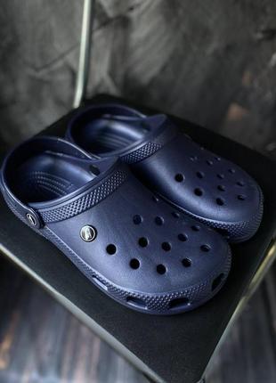 Чоловічі клоги crocs blue2 фото