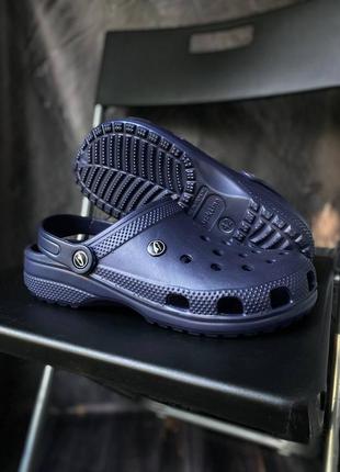 Чоловічі клоги crocs blue3 фото