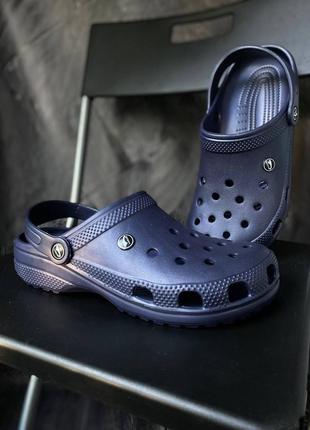 Чоловічі клоги crocs blue5 фото