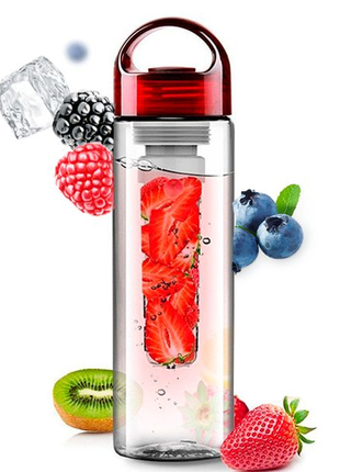 Бутылка для воды fruit bottle с контейнером для фруктов 800 мл кр