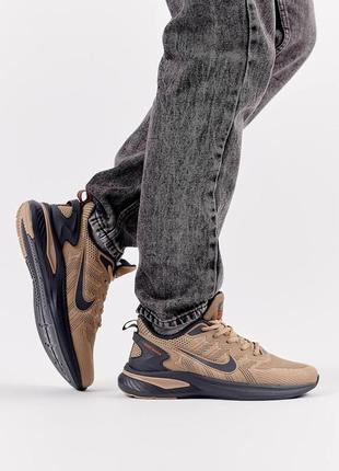 Кроссовки мужские nike zoom winflo sand black песочный легкие стильные спортивные кроссовки найк винфло9 фото