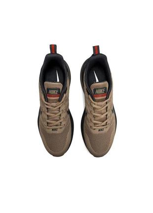 Кроссовки мужские nike zoom winflo sand black песочный легкие стильные спортивные кроссовки найк винфло8 фото