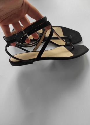 Черные замшевые босоножки сандалии с квадратным носком мысом на низком каблуке ходу zara2 фото