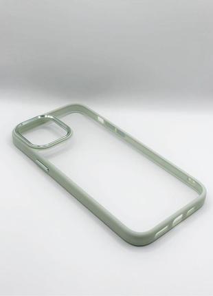 Накладка чохол matte glossy frame iphone 12/ 12pro