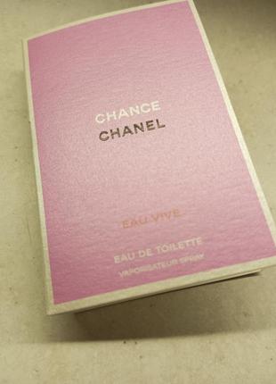 Пробник chanel chance vive 1.5 ml оригінал2 фото