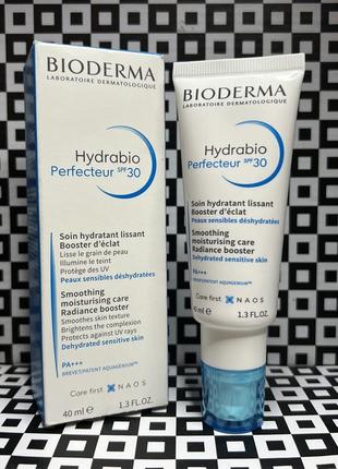 Зволожуючий крем для сяяння шкіри bioderma hydrabio perfecteur spf30