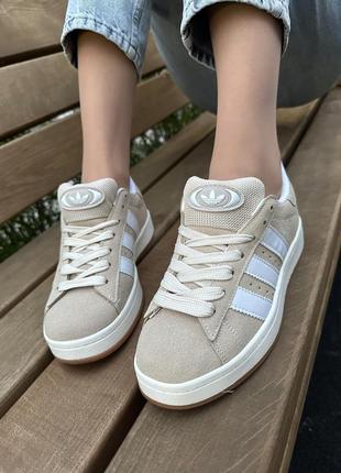 Женские кроссовки adidas campus gray &white