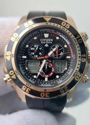 Чоловічий годинник citizen eco-drive promaster 200m chronograp...6 фото