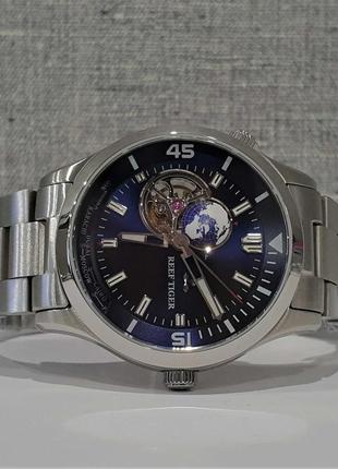 Мужские часы reef tiger rga1693 automatic sapphire 43mm
