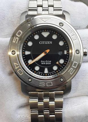 Чоловічий годинник часы citizen eco-drive aw1530-65e 200m 46мм...7 фото
