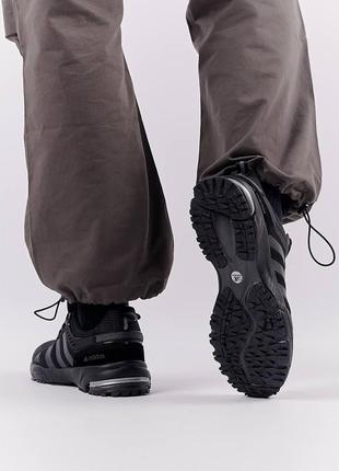 Кроссовки мужские adidas marathon black черные стильные легкие повседневные кросы адидас демисезонные8 фото