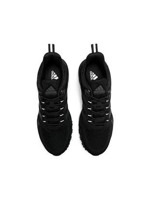 Кроссовки мужские adidas marathon black черные стильные легкие повседневные кросы адидас демисезонные6 фото