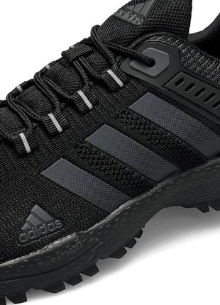 Кроссовки мужские adidas marathon black черные стильные легкие повседневные кросы адидас демисезонные3 фото