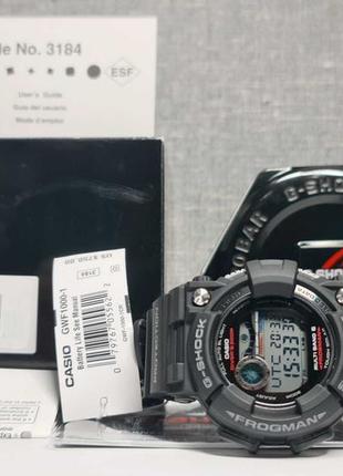 Чоловічий годинник часы casio g-shock frogman gwf-1000-1cr sol...